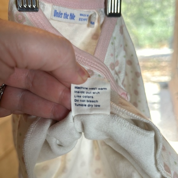 Under the Nile 100% Organic Cotton Kimono Side Snap Top & Pant Set Sz 0-3 Mths - Picture 7 of 13